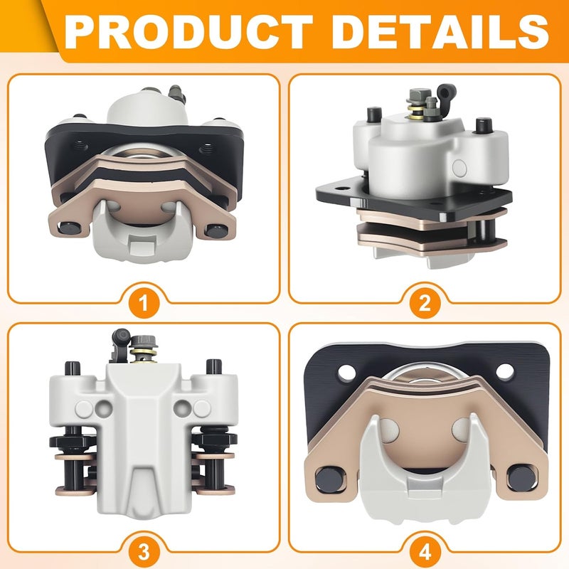 Triumilynn 1436-422 Front Right and Rear Brake Caliper for Arc-tic Cat 250 300 350 400 400 FIS 425 450 500 500 FIS 550 650 700 1000 Thunder Cat UTV Wildcat - Image 4